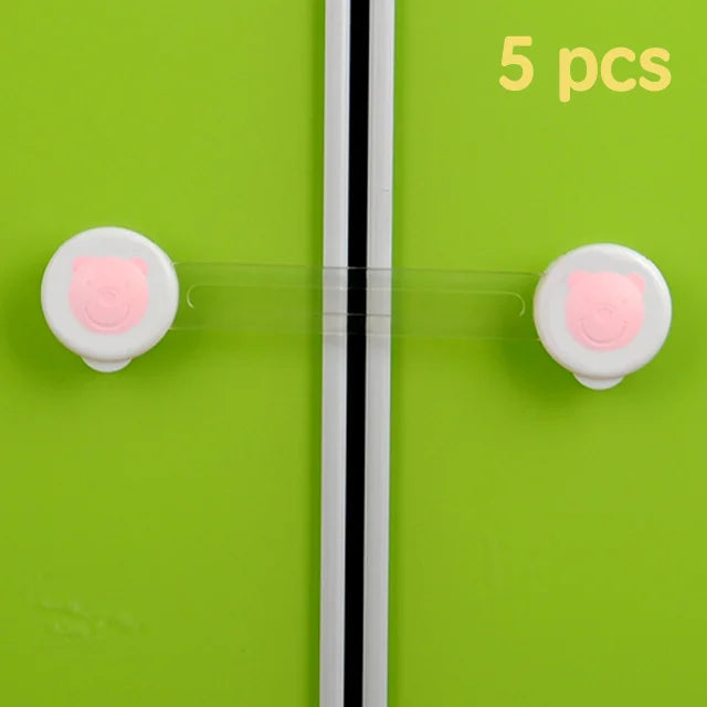 5Pcs Drawer Lock Baby Safety Lock From Children Safety Lock for Cabinet Locking Kids Safety Baby Security Children Protection