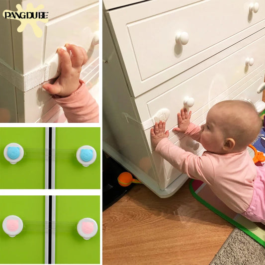 5Pcs Drawer Lock Baby Safety Lock From Children Safety Lock for Cabinet Locking Kids Safety Baby Security Children Protection