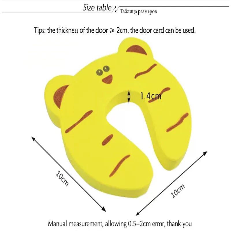 Safety Lock Children Protection Door Stopper EVA Door Holder Baby Safety Protection For Children Drawer Door Lock