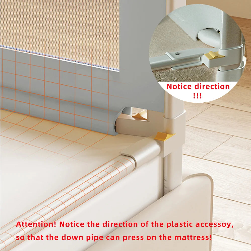 PANGDUBE 1pc Baby Safety Bed Barrier Baby Bed Rail Guard Child Safety Railings for Bed Protection Fence Barrier for Baby Playpen
